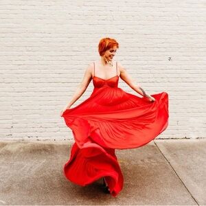 Free People Red Maxi Dress